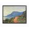 Stupell Industries Cliff Road Ocean Mountain Landscape Monet Classic Painting in Black Frame Wall Art